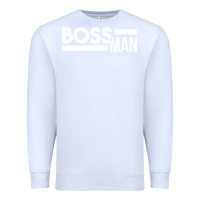 White boss man Premium Sweatshirt - linhVisuals