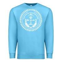 Ocean Blue great seal of the navajo nation faded style design Premium Sweatshirt - linhVisuals