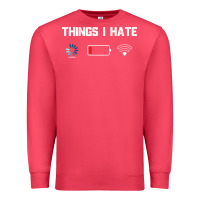 Cardinal funny things i hate low battery and wifi connection Premium Sweatshirt - linhVisuals