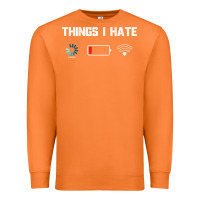 Carrot funny things i hate low battery and wifi connection Premium Sweatshirt - linhVisuals