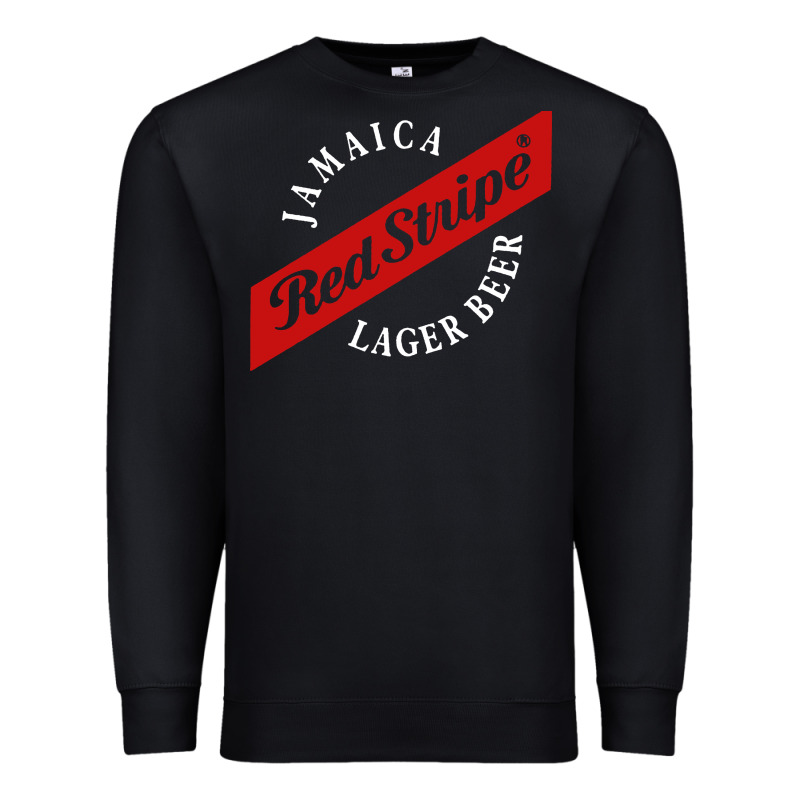 Jamaica Red Stripe Lager Beer Premium Sweatshirt by linhVisuals | Teevron