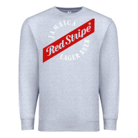 Heather Grey jamaica red stripe lager beer Premium Sweatshirt - linhVisuals