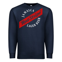 Navy jamaica red stripe lager beer Premium Sweatshirt - linhVisuals