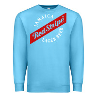 Ocean Blue jamaica red stripe lager beer Premium Sweatshirt - linhVisuals