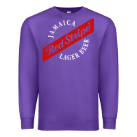 Purple jamaica red stripe lager beer Premium Sweatshirt - linhVisuals