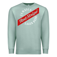 Seafoam jamaica red stripe lager beer Premium Sweatshirt - linhVisuals