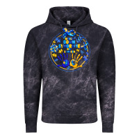 Cloud Black World Down Syndrome Day Vintage Hoodie - CowhideDigitalArt
