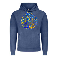 Vintage Denim World Down Syndrome Day Vintage Hoodie - CowhideDigitalArt