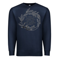 Navy Lady Macbeth Shakespeare Quote Premium Sweatshirt - linhVisuals