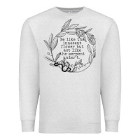 Oatmeal Heather Lady Macbeth Shakespeare Quote Premium Sweatshirt - linhVisuals