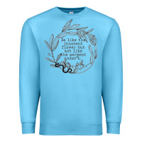 Ocean Blue Lady Macbeth Shakespeare Quote Premium Sweatshirt - linhVisuals