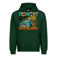 Forest Green country roads take me home vintage truck Urban Hoodie - Jasminsmagicworld
