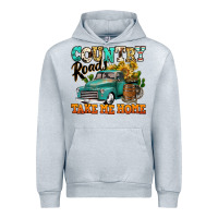Heather Grey country roads take me home vintage truck Urban Hoodie - Jasminsmagicworld