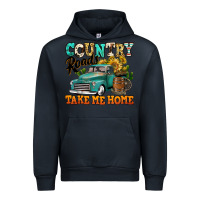 Navy country roads take me home vintage truck Urban Hoodie - Jasminsmagicworld
