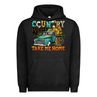 Pigment Black country roads take me home vintage truck Urban Hoodie - Jasminsmagicworld