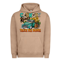 Pigment Burro country roads take me home vintage truck Urban Hoodie - Jasminsmagicworld