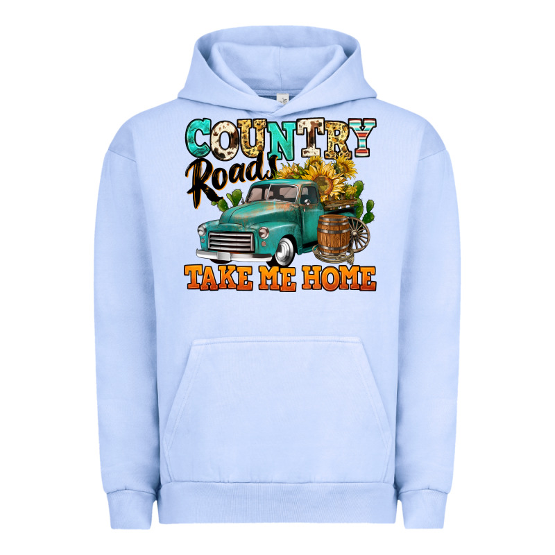 Country Roads Take Me Home Vintage Truck Urban Hoodie by Jasminsmagicworld | Teevron