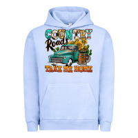 Pigment Grape Ice country roads take me home vintage truck Urban Hoodie - Jasminsmagicworld