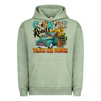 Pigment Oil Green country roads take me home vintage truck Urban Hoodie - Jasminsmagicworld