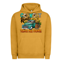 Pigment Peanut Butter country roads take me home vintage truck Urban Hoodie - Jasminsmagicworld