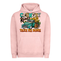 Pigment Salmon country roads take me home vintage truck Urban Hoodie - Jasminsmagicworld