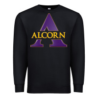 Black Alcorn Athletics Premium Sweatshirt - linhVisuals