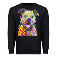 Black pitbull t  shirt beware of pitbulls they will steal your heart t  shir Premium Sweatshirt - linhVisuals