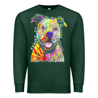 Sports Green pitbull t  shirt beware of pitbulls they will steal your heart t  shir Premium Sweatshirt - linhVisuals