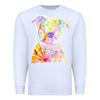 White pitbull t  shirt beware of pitbulls they will steal your heart t  shir Premium Sweatshirt - linhVisuals