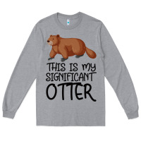 Heather Grey this is my significant otter Long Sleeve Tee - Bettercallsaul
