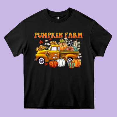 Pumpkin Farm Heavy Core Tee Designed By Cowgirlartshop