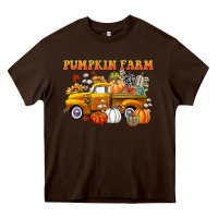 Chocolate Brown pumpkin farm Heavy Core Tee - CowGirlArtShop