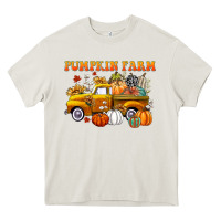 Cream pumpkin farm Heavy Core Tee - CowGirlArtShop