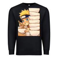 Black Nar Manga Ruto Ramen Premium Sweatshirt - linhVisuals