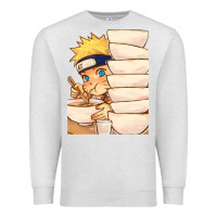 Oatmeal Heather Nar Manga Ruto Ramen Premium Sweatshirt - linhVisuals
