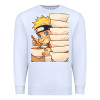 White Nar Manga Ruto Ramen Premium Sweatshirt - linhVisuals