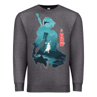 Charcoal Heather Nier Automata Premium Sweatshirt - linhVisuals
