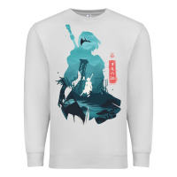 Dove Grey Nier Automata Premium Sweatshirt - linhVisuals