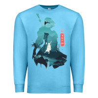 Ocean Blue Nier Automata Premium Sweatshirt - linhVisuals