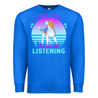 True Royal beagle t  shirt i hear you i'm just not listening beagle lover t  shir Premium Sweatshirt - linhVisuals