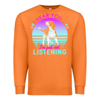 Carrot beagle t  shirt i hear you i'm just not listening beagle lover t  shir Premium Sweatshirt - linhVisuals
