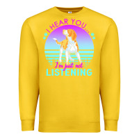 Lemon beagle t  shirt i hear you i'm just not listening beagle lover t  shir Premium Sweatshirt - linhVisuals