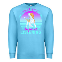 Ocean Blue beagle t  shirt i hear you i'm just not listening beagle lover t  shir Premium Sweatshirt - linhVisuals