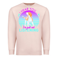 Pale Pink beagle t  shirt i hear you i'm just not listening beagle lover t  shir Premium Sweatshirt - linhVisuals