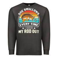 Smoke she swallows every time i bring my rod t  shirt she swallows every tim Premium Sweatshirt - linhVisuals