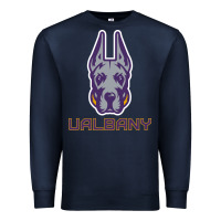 Navy Ualbany Great Danes Premium Sweatshirt - linhVisuals