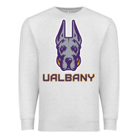 Oatmeal Heather Ualbany Great Danes Premium Sweatshirt - linhVisuals