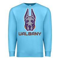 Ocean Blue Ualbany Great Danes Premium Sweatshirt - linhVisuals