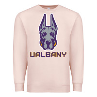 Pale Pink Ualbany Great Danes Premium Sweatshirt - linhVisuals