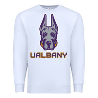White Ualbany Great Danes Premium Sweatshirt - linhVisuals